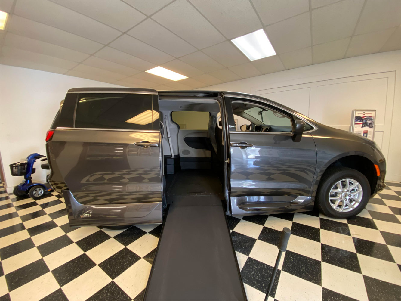 2022 Chrysler Voyager LX Grey Handicap Wheelchair Vans in Columbus Ohio